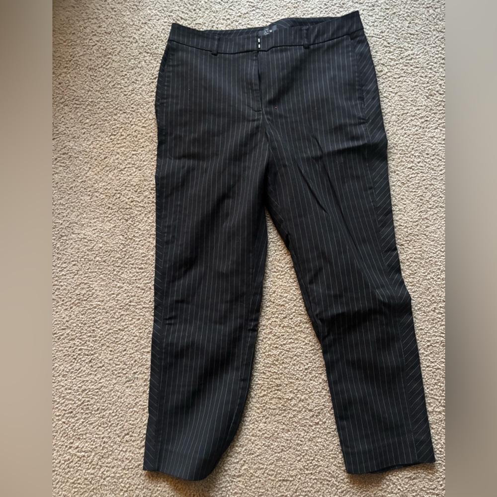 Classic Black Pinstripe Women's Trousers